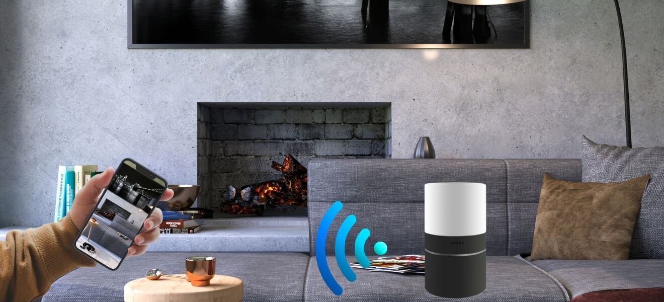 Roterande dold WiFi-kamera i bordslampa
