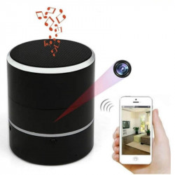 Högtalare med dold roterbar WiFi kamera